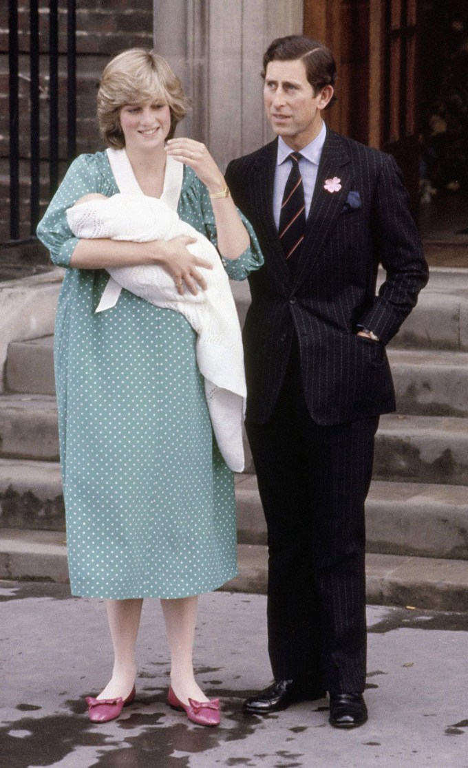 Princess Diana & Prince Charles With Their Son Prince William