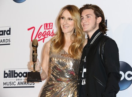 Celine Dion ve René-Charles AngelilBillboard Müzik Ödülleri, Basın Odası, Las Vegas, Amerika - 22 Mayıs 2016