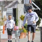 *EXCLUSIVE* Chris Pratt steps out for breakfast with his family in Pacific Palisades