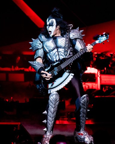 Gene Simmons of KISS performs at the Riverbend Music Center, in Cincinnati, OH
KISS in Concert - , Cincinnati, USA - 29 Aug 2019