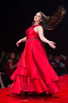 Jazz Jennings walks the runway in the Red Dress Collection 2017 show during Fashion Week, in New York
NYFW Fall/Winter 2017 - Red Dress Collection - Runway, New York, USA - 9 Feb 2017