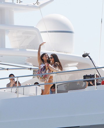 Kylie Jenner and Kendall Jenner
The Kardashians in Mykonos, Greece - Apr 2013