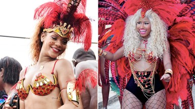Rihanna & Nicki Minaj in Bikinis