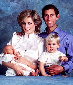 Princess Diana, King Charles, Prince Harry, Prince William