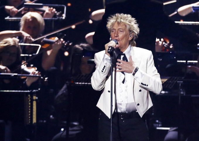 Rod Stewart Performs At The Brit Awards