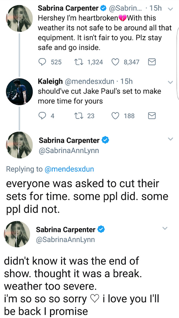 Sabrina Carpenter Twitter
