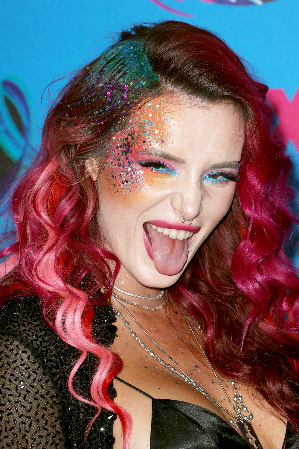 katy perry with rainbow hair