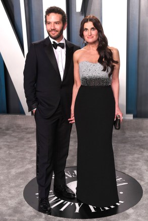 Aaron Lohr and Idina Menzel
Vanity Fair Oscar Party, Arrivals, Los Angeles, USA - 09 Feb 2020