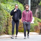 EXCLUSIVE: Mandy Moore and her husband Taylor Goldsmith are seen taking a long walk in their Pasadena neighborhood on Valentine's Day Weekend