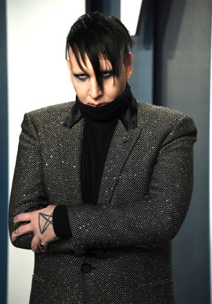 Marilyn Manson arrives at the Vanity Fair Oscar Party, in Beverly Hills, Calif
92nd Academy Awards - Vanity Fair Oscar Party, Beverly Hills, USA - 09 Feb 2020
