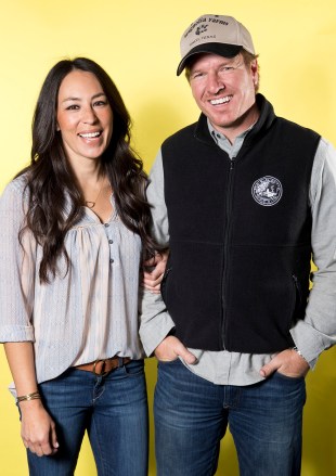 Joanna Gaines, left, and Chip Gaines pose for a portrait in New York to promote their home improvement show, "Fixer Upper," on HGTV
Chip and Joanna Gaines Portrait Session, New York, USA - 29 Mar 2016