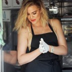 Khloe Kardashian handing out ice cream at the Coolhaus truck, Los Angeles, America - 08 Jun 2016