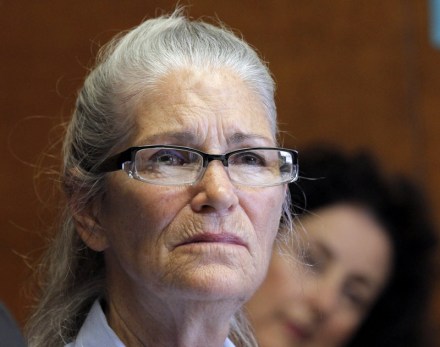 Leslie Van Houten Leslie Van Houten appears during her parole hearing at the California Institution for Women in Chino, Calif. The youngest of Charles Manson's followers to take part in one of the nation's most notorious killings is trying again for parole. Van Houten is scheduled for her 21st hearing before a parole board panel, at a women's prison in Corona, Calif
Manson Family Parole, Chino, USA