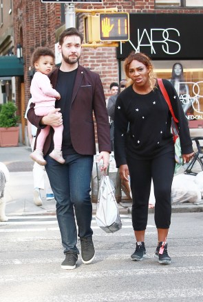 Serena Williams and husband Alexis Ohanian take daughter Alexis Olympia to Zitomer pharmacy for some goodies day after co-hosting the MET gala 2019 in NYCPictured: Serena Williams,Alexis Ohanian,Alexis Olympia Ohanian Jr.Ref: SPL5087253 070519 NON-EXCLUSIVEPicture by: Edward Opi / SplashNews.comSplash News and PicturesLos Angeles: 310-821-2666New York: 212-619-2666London: +44 (0)20 7644 7656Berlin: +49 175 3764 166photodesk@splashnews.comWorld Rights