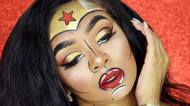 wonder woman halloween makeup