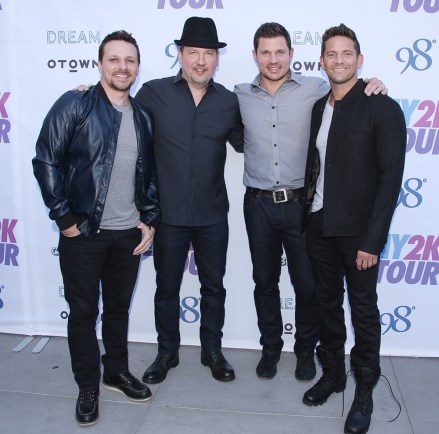 98 Degrees - Drew Lachey, Justin Jeffre, Nick Lachey and Jeff Timmons
My2k Tour launch, Los Angeles, America - 26 Apr 2016