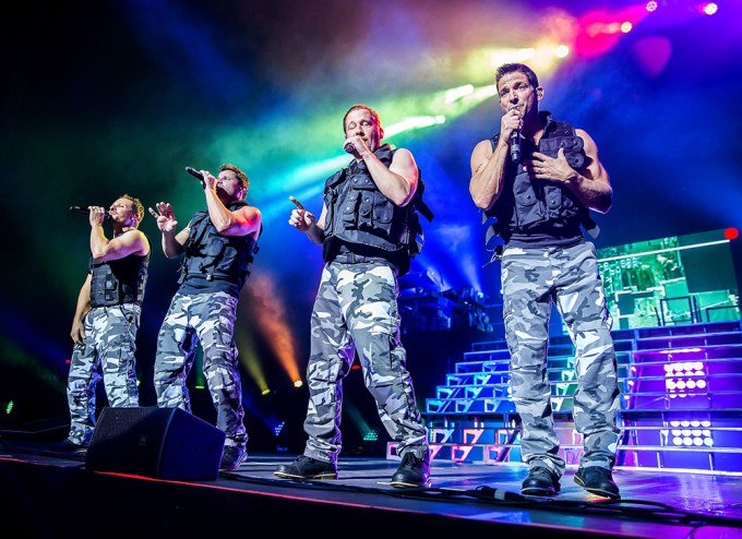98 Degrees perform at the Ford Amphitheater, Coney Island Boardwalk, New York, USA – 17 Aug 2016