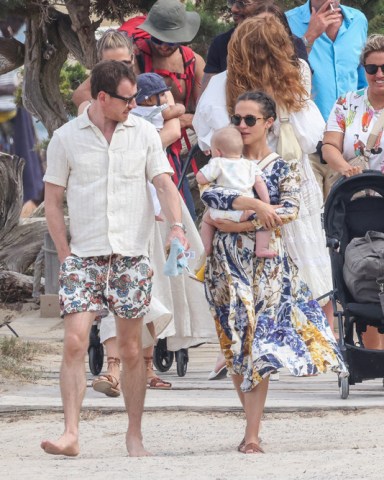 Alicia Vikander and Michael Fassbender go for a walk in Ibiza with their baby boy.Alicia was dressed in a leaf print dress, and Michael chose to wear a pair of paisley print shorts as they stepped out for a relaxed stroll in Ibiza.Pictured: Alicia Vikander y Michael Fassbender with sonRef: SPL5248199 240821 NON-EXCLUSIVEPicture by: GTres / SplashNews.comSplash News and PicturesUSA: +1 310-525-5808London: +44 (0)20 8126 1009Berlin: +49 175 3764 166photodesk@splashnews.comUnited Arab Emirates Rights, Australia Rights, Canada Rights, Denmark Rights, Egypt Rights, Ireland Rights, Finland Rights, Norway Rights, New Zealand Rights, Qatar Rights, Saudi Arabia Rights, South Africa Rights, Singapore Rights, Sweden Rights, Thailand Rights, Turkey Rights, Taiwan Rights, United Kingdom Rights, United States of America Rights