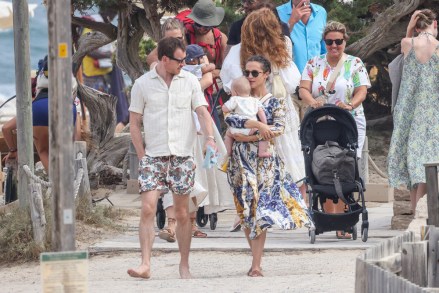 Alicia Vikander and Michael Fassbender go for a walk in Ibiza with their baby boy.Alicia was dressed in a leaf print dress, and Michael chose to wear a pair of paisley print shorts as they stepped out for a relaxed stroll in Ibiza.Pictured: Alicia Vikander y Michael Fassbender with sonRef: SPL5248199 240821 NON-EXCLUSIVEPicture by: GTres / SplashNews.comSplash News and PicturesUSA: +1 310-525-5808London: +44 (0)20 8126 1009Berlin: +49 175 3764 166photodesk@splashnews.comUnited Arab Emirates Rights, Australia Rights, Canada Rights, Denmark Rights, Egypt Rights, Ireland Rights, Finland Rights, Norway Rights, New Zealand Rights, Qatar Rights, Saudi Arabia Rights, South Africa Rights, Singapore Rights, Sweden Rights, Thailand Rights, Turkey Rights, Taiwan Rights, United Kingdom Rights, United States of America Rights