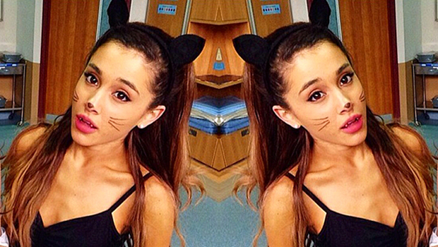 Cat Halloween Costume Ariana Grande Inspired Look Get Tips Hollywood Life