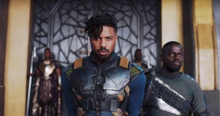 BLACK PANTHER, from left: Michael B. Jordan, Daniel Kaluuya, 2018. © Marvel / © Walt Disney Studios Motion Pictures /Courtesy Everett Collection