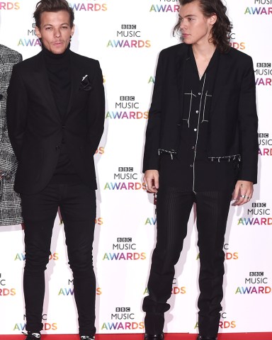 Louis Tomlinson and Harry Styles
BBC Music Awards, Earls Court, London, Britain - 11 Dec 2014