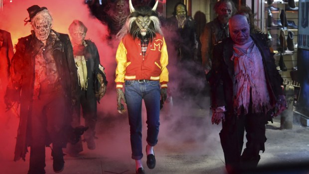 Heidi Klum, dressed as a werewolf, performs a dance from Michael Jackson's "Thriller" video at her 18th Annual Halloween Party at Moxy Times Square, in New York
Heidi Klum's 18th Annual Halloween Party, New York, USA - 31 Oct 2017