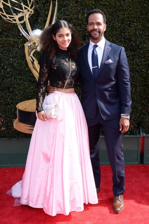 Kristoff St. John and daughter45th Annual Daytime Emmy Awards, Arrivals, Los Angeles, USA - 29 Apr 20182018 Daytime Emmy Awards