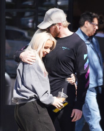 Studio City, Ca  - Internet star Tana Mongeau is all over Jake Paul's brother Logan while out for brunch at Joan's On Third. The two seemed to be getting very intimate with one another, sharing tight hugs, and kisses on the head.Pictured: Tana Mongeau, Logan Paul BACKGRID USA 17 FEBRUARY 2020 BYLINE MUST READ: ShotbyJuliann / BACKGRIDUSA: +1 310 798 9111 / usasales@backgrid.comUK: +44 208 344 2007 / uksales@backgrid.com*UK Clients - Pictures Containing ChildrenPlease Pixelate Face Prior To Publication*