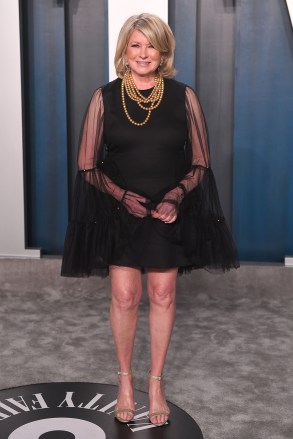 Martha Stewart Vanity Fair Oscar Party, Arrivals, Los Angeles, USA - 09 Feb 2020 Mengenakan Giambattista Valli