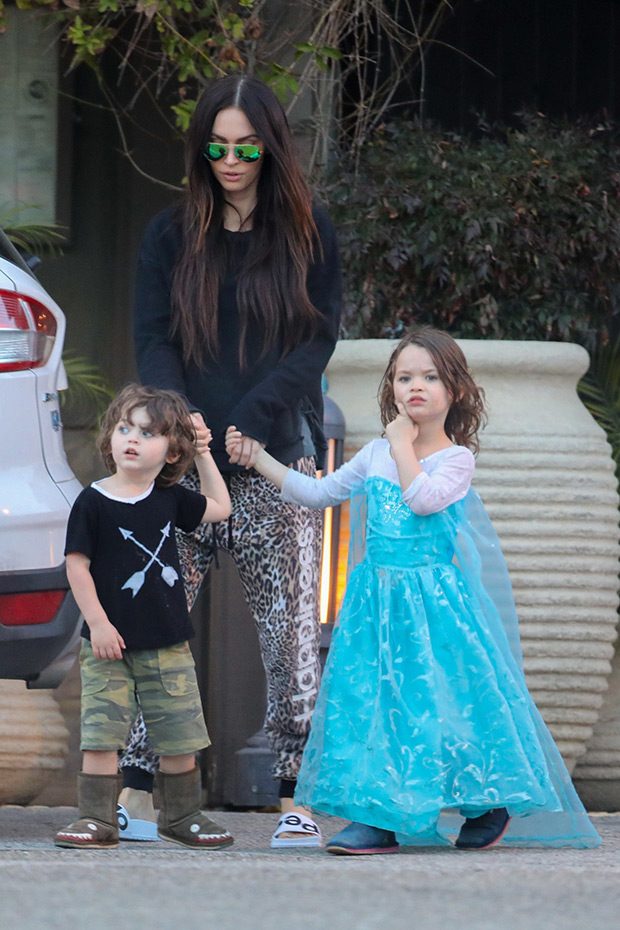 Megan Fox Kids Wearing Dresses