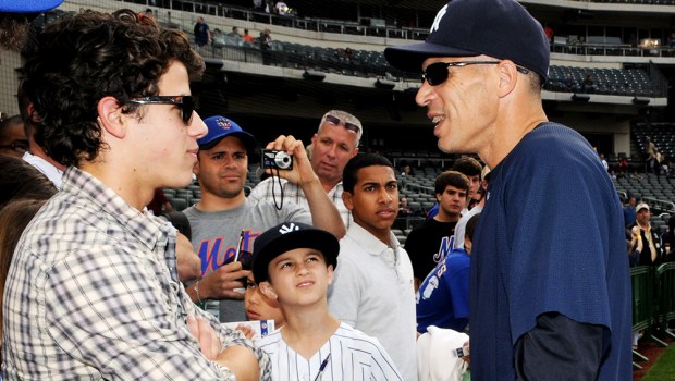 Nick Jonas and Joe Girardi
New York Mets vs New York Yankees Baseball Game, Citi Field, New York, America - 22 May 2010