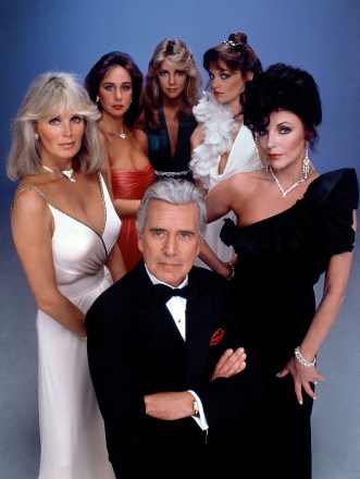 No Merchandising. Editorial Use Only. No Book Cover Usage.Mandatory Credit: Photo by Spelling/ABC/Kobal/REX/Shutterstock (5885477ae)Heather Locklear, Joan Collins, John Forsythe, Linda EvansDynasty - 1981-1989Spelling/ABCUSATV Portrait