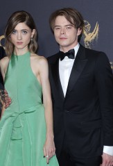 Natalia Dyer and Charlie Heaton
69th Primetime Emmy Awards, Arrivals, Los Angeles, USA - 17 Sep 2017