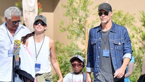 Sandra Bullock and Bryan Randall with Louis