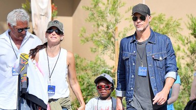 Sandra Bullock and Bryan Randall with Louis