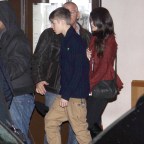 Justin Bieber in France during his promotion for "Believe" with Selena Gomez
