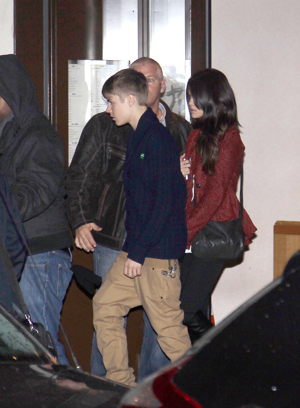 Justin Bieber in France during his promotion for "Believe" with Selena Gomez