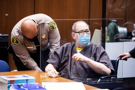 Former film producer Harvey Weinstein listens in court during a pre-trial hearing for Weinstein, who was extradited from New York to Los Angeles to face sex-related charges in Los Angeles, California, USA, 29 July 2021.
Harvey Weinstein hearing in Los Angeles, USA - 29 Jul 2021