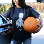 Kourtney Kardashian takes Mason and Penelope to the pumpkin patch in Calabasas