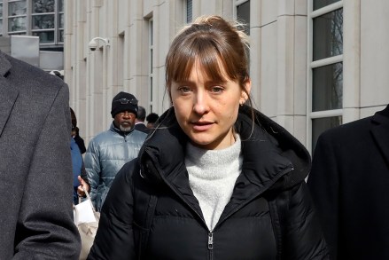 Allison Mack leaves Brooklyn federal court, in New York, . She is a co-defendant in a case against an upstate New York group called NXIVM, accused of branding some of its female followers and forcing them into unwanted sex
Branded Women, New York, USA - 06 Feb 2019