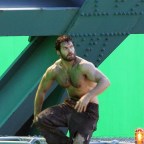 Henry Cavill looking ripped on the set of 'Superman: Man of Steel' in Vancouver