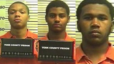 High school football players who raped 14-year-old girl: Kelvin J. Mercedes, Andrew R. Miller and Daishon M. Richardson