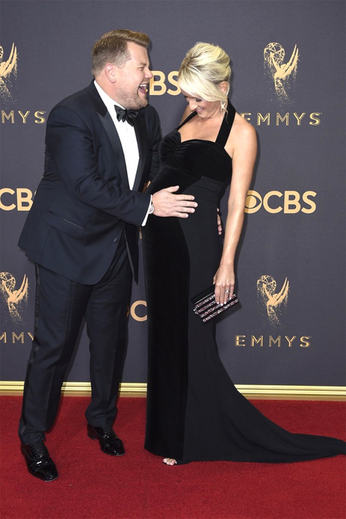 James Corden With His Then-Pregnant Wife