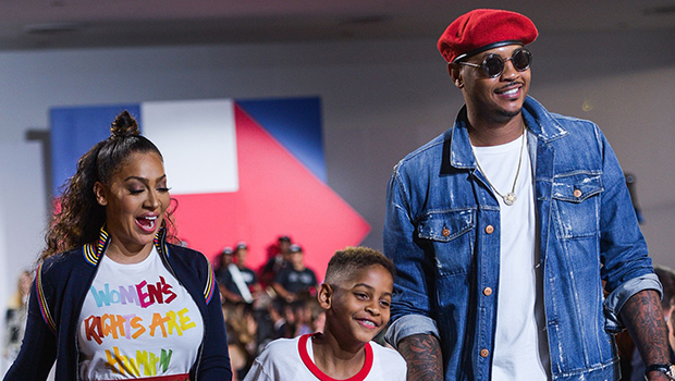 La La Anthony Visits Carmelo In Okc With Son Kiyan Interview Hollywood Life