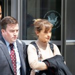Actress Allison Mack leaves Brooklyn federal court, in New York. Mack pleaded guilty to racketeering charges on Monday in a case involving a cult-like group based in upstate New York. The trial is expected to detail sensational allegations that the group, called NXIVM, recruited sex slaves for its spiritual leader, Keith Raniere
Branded Women, New York, USA - 08 Apr 2019