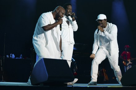 Wanya Morris, Nathan Morris and Shawn Stockman, of Boyz II Men, perform in concert at the Puyallup Fair in Puyallup, WA.Pictured: Boys II MenRef: SPL5115649 130919 NON-EXCLUSIVEPicture by: Zuma / SplashNews.comSplash News and PicturesUSA: +1 310-525-5808London: +44 (0)20 8126 1009Berlin: +49 175 3764 166photodesk@splashnews.comWorld Rights, No Argentina Rights, No Belgium Rights, No China Rights, No Czechia Rights, No Finland Rights, No Hungary Rights, No Japan Rights, No Mexico Rights, No Netherlands Rights, No Norway Rights, No Peru Rights, No Portugal Rights, No Slovenia Rights, No Sweden Rights, No Switzerland Rights, No Taiwan Rights, No United Kingdom Rights