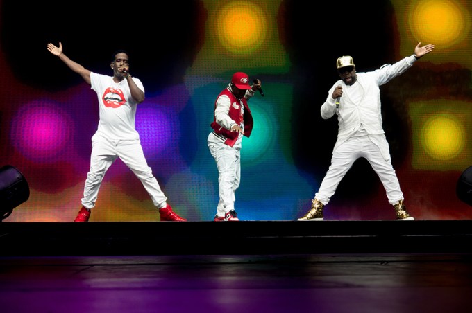 Boyz II Men performs during the Total Package Tour at Viejas Arena in San Diego, CA
