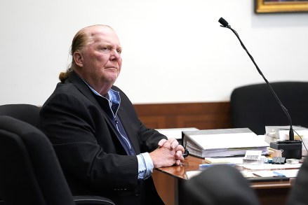 Celebrity chef Mario Batali listens on the first day of his pandemic-delayed trial, at Boston Municipal Court, in Boston, USA, 09 May 2022. Batali pleaded not guilty to a charge of indecent assault and battery in 2019, stemming from accusations that he forcibly kissed and groped a woman after taking a selfie with her at a Boston restaurant in 2017.
Celebrity chef Mario Batali at the Boston Municipal Court, Usa - 09 May 2022