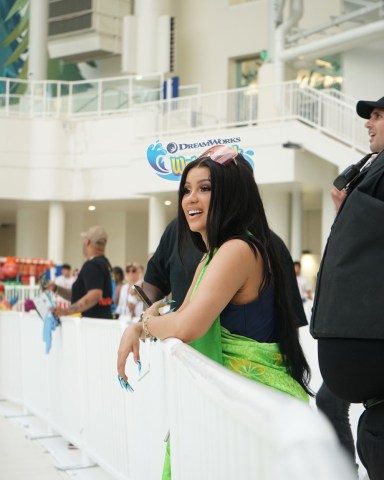 Cardi B and Offset enjoy a fun family day at Dreamworks Water Park at American Dream. Official photos from the New Jersey entertainment complex show the hip hop couple had a splashing time at the world’s largest indoor wave pool with daughter Kulture. Smiling Cardi looked on proudly as hands-on dad Offset played in the water with their little girl. Son Wave was also with the group but was not pictured. The “Bodak Yellow” star also ventured into the water as she paddled while laughing and playing with Kulture, keeping her famous curves covered in a bright sarong wrap she bought at the Dreamworks Water Park Gift Shop. Offset seemed to be having a great time with his friends on Shrek’s Sinkhole Slammer. *BYLINE: Courtesy of American Dream/Mega. 20 Jun 2022 Pictured: Cardi B and Offset enjoy a fun family day at Dreamworks Water Park at American Dream in New Jersey. *BYLINE: Courtesy of American Dream/Mega. Photo credit: Courtesy of American Dream/Mega TheMegaAgency.com +1 888 505 6342 (Mega Agency TagID: MEGA870635_001.jpg) [Photo via Mega Agency]
